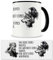 Samunshi® Wikinger Tasse Mit Spruch - Wölfe, Raben und Yggdrasil Geschenk für Germanen, Nordmänner und Fans - Kaffeetasse Lustige Tas