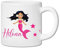 Tasse enfant résistante personnalisée – Ajoutez le prénom | Cadeau original pour enfant | Plusieurs motifs | Plastique solide | 180mL (Sirène)