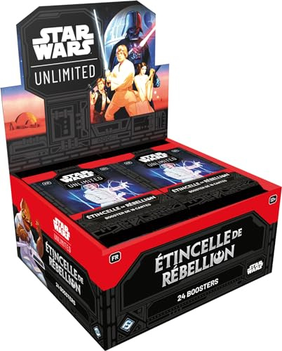 Asmodee - FFG – Star Wars Unlimited – Booster: Funke der Rebellion – Gesellschaftsspiele – Sammelkartenspiel für Erwachsene und Kinder ab 12 Jahren – 2 Spieler – französische Version