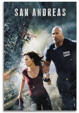 GLUC San Andreas Poster, klassisches Film- und Fernsehposter, Album, Poster, Teenagerzimmer, Wanddekoration, 20 x 30 cm, ungerahmt