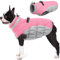 AOFITEE Hundemantel, Winter Warme Hundejacke, Reflektierend Fleece Wintermantel Hund mit Geschirr und Reißverschluss, Wasserdicht Hunde Schneeanzug für Kleine Mittlere Große Hunde, XS