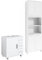 Vicco Conjunto de Muebles de baño Maris, Blanco, 2 Piezas, con Mueble Alto y Mueble bajo Lavabo