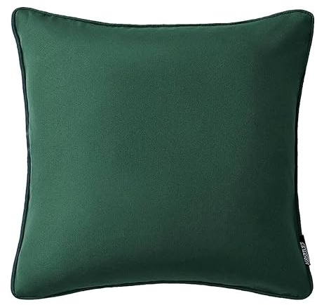 ROOM99 Aura - Funda de cojín Decorativa (45 x 45 cm), diseño Moderno y estético, Color Verde Botella