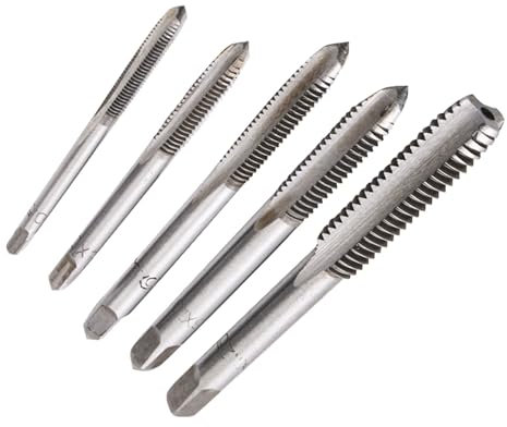 Fongmore 5pcs m3 M4 M5 M6 M8 filetage taraud set métrique spirale point robinet nitruration machine de revêtement vis taraud foret outil de taraudage