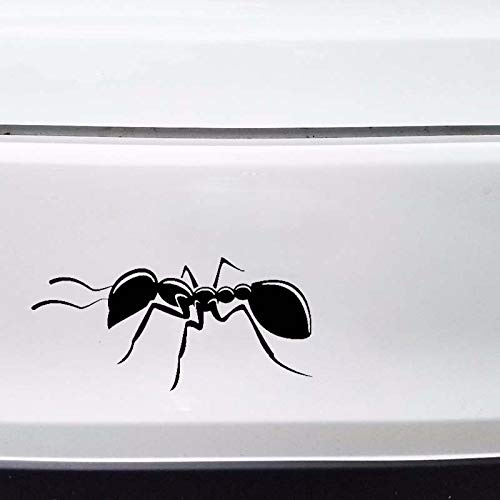 ROMOER (2 Stück) 3D Auto Aufkleber 15,2 cm * 7,2 cm Ameise Insekt Vinyl Künstlerischer Aufkleber Autoaufkleber Schwarz/Silber C19-0461