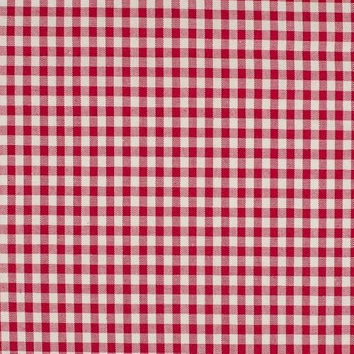 Baumwolle KARO Karierte Baumwolle mit 1x1 cm Karo`s 0,5m - Öko-Tex Fahnentuch Dekostoffe Tischdecke Meterware (Rot)