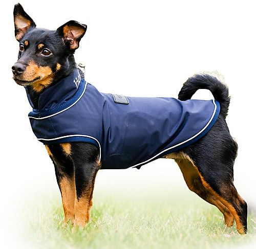 Horseware Signature Hunde-Regenmantel, Größe XL, Marineblau