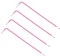 TOP-VIGOR 4Pcs 2mm Ball End Hex Key Wrench, L Shaped Long Arm Allen Key for Household DIY, Professional Machine Repairing