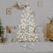Arbre Lumineux de Noël à LED 120 cm, 216 LED Blanc Chaud, Base Plastique, Décoration d'Intérieur et Extérieur pour Noël