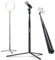 Tripod Microphone Stand Portable Floor Mic Stand with Carrying Bag and Mic Clips for Singing Performance Wedding Stage and Mic Mount