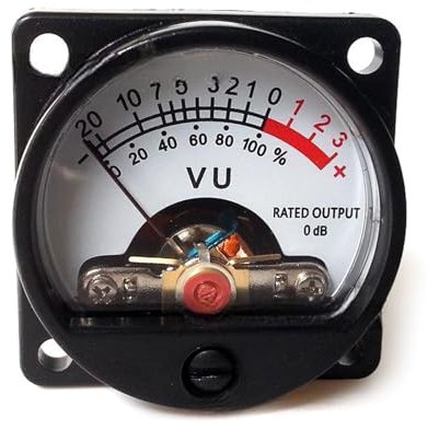 Misuratore di volume portatile Ω con retroilluminazione lampadina integrata da 6 a 12 V per amplificatore strumento di misurazione