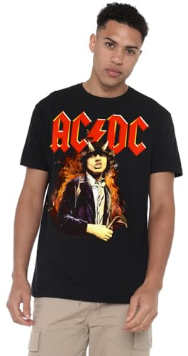 AC/DC Unisex ACDC Fire and Horns Unisex T Shirt T-Shirt