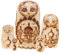 UPKOCH Handmade Matryoshka Dolls Unfinished Wood Nesting Toys Craft Kit for Boys and Girls and Adults Decorative Present