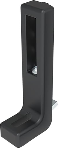 Fath Bodenwinkel 160mm verstellbar Item System zur einfachen Befestigung von Flächenelementen an Aluprofilen mit Nut 8, schwarz
