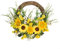 CWOQOCW Künstlicher Oster-Sonnenblumenkranz, Frühlingskränze für Haustür, handgefertigt, florale Türdekoration, Innen- und Außenbereich, Wandbehang, Heimdekoration