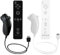 AUFGLO Télécommande et Nunchuck compatibles avec la Wii/Wii U - Comprend un étui en silicone et une dragonne (Noir+Blanc)