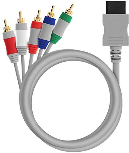 Straße Game Câble YUV Component pour Nintendo Wii - AV RCA 150 cm – Vidéo HD 480p/720p/1080p – Compatible PAL/NTSC