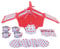 Bigjigs Toys Colourful Spotted Tea Set and Carry Basket - Pretend Role Play