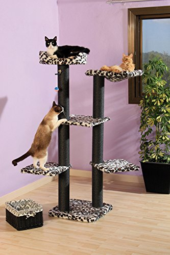 CLEVERCAT Kratzbaum Afrika im besonderen Design. Besonders stabil mit vielen Liegemöglichkeiten für Ihren Liebling. Made in Germany 537