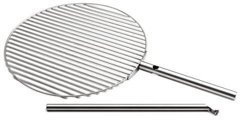 höfats - TRIPLE Grillrost 55 - verwandelt TRIPLE Feuerschale in einen Grill - höhenverstellbar und schwenkbar - Edelstahl - rund - Zubehör für TRIPLE Feuerschale