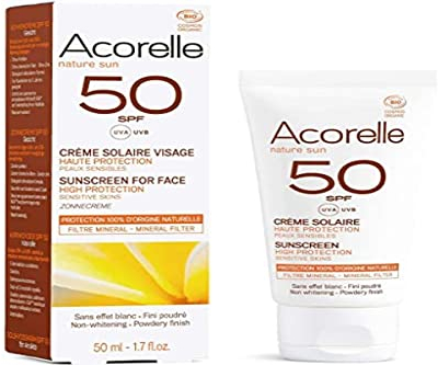 Creme solaire Visage SPF50 - Tube 50 ml Acorelle