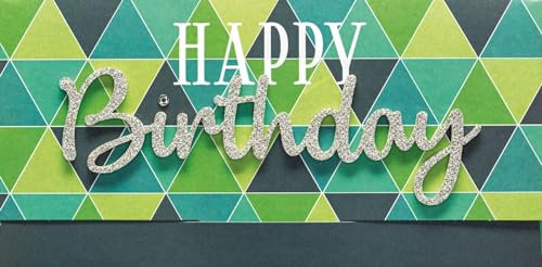 Perleberg Geburtstagskarte Lettering Surprise - Happy Birthday - 11 x 22 cm