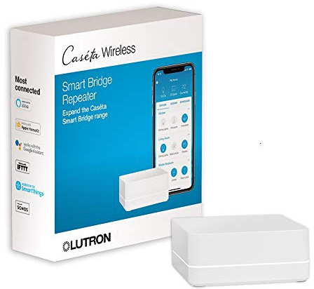 Lutron Caseta Smart Hub Repeater, Expands The Range of Caseta Up to 60 Feet