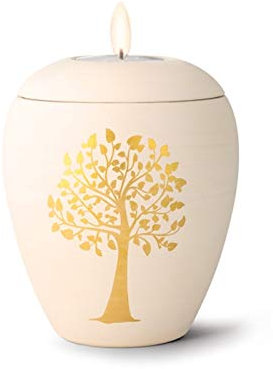 legendURN Candle holder mini urn 'Tree of life' | Cremation Urn for Ashes