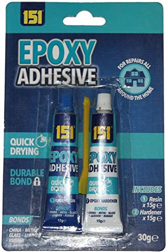 2 x Two Part Epoxy Adhesive Glue Quick Drying 2X 15ml Resin & Hardener