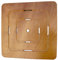 Castelmerlino Caillebotis de Douche Okumè Marine contreplaqué 60x60 cm pour receveurs de Douche 80x80