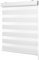 Ventanara® Doppelrollo Weiss mit Kassette Weiss Matt Duorollo Rollo Rolljalousie viele Größen (120 x 220 cm, Weiss/Kassette Weiss Matt)
