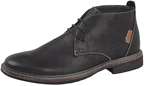Goor Black Nubuck 3 Eye Desert Boot 7 (M9567A)