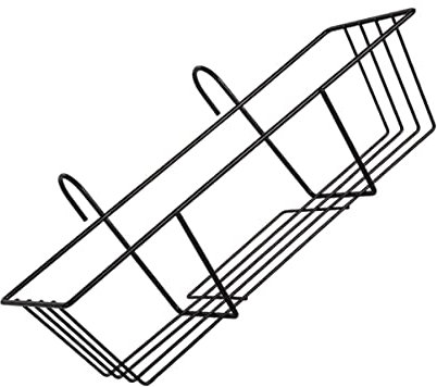 Cabilock Hängender Blumenständer Balkondekoration Balkon Blumentopf Korb Geländer-pflanzgefäße, Blumentopfhalter Geländer-pflanzgefäßständer Saftig Eisen Kostenlose Installation