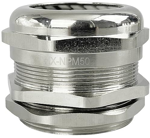 TRU COMPONENTS TC-10302856 Kabelverschraubung M50 Messing (vernickelt) Metall 1 St.