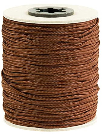 100m Schmuckschnur 1,5mm Jalousieschnur Zugschnur Schmuckkordel Polyester Farbwahl, Farbe:kastanienbraun