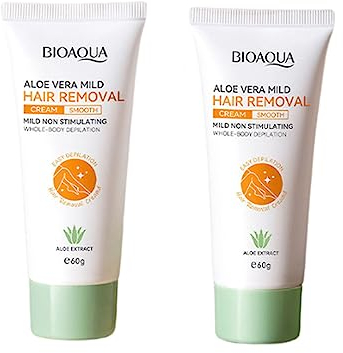 2PCS Haarentfernungscreme 60g Intim Enthaarungscreme Für Männer Frauen Haarentfernungscreme Für Empfindliche Haut Enthaarungscreme Für Den Intimbereich Und Körper Haarentfernung Für Gesicht, Achseln