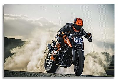 ALTUY Motorrad-Poster für KTM Duke 790 Motorrad dekorative Malerei Leinwand Poster 40 x 60 cm