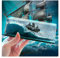 SVICCOOKQ Black Pearl Schiff in Einer Flasche Piratenschiff Dekor Kreuzfahrtschiff Flüssigkeit Drift Flasche Kreuzfahrtschiff Modell für Schreibtisch Spielzeug Kreuzfahrt Fluid Schiff Dekoration