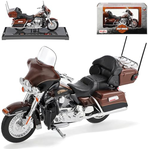 Generisch Harley Davidson 2013 FLHTK Electra Glide Ultra Limited Braun 1/18 M*a*i*s*t*o Modell Motorrad