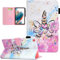 KEROM Case for Samsung Galaxy Tab A8 10.5 inch 2022 (SM-X200/X205/X207), Premium PU Leather Smart Folio Stand Cover with Auto Sleep Wake and Multiple Viewing Angles, Flowers