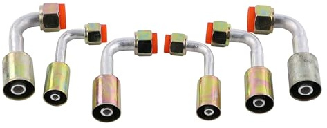 Wisepick 6-teiliges AC-Armaturen-Set für Klimaanlage #6#8#10, weiblich, Oring-Beadlock, 90 Grad