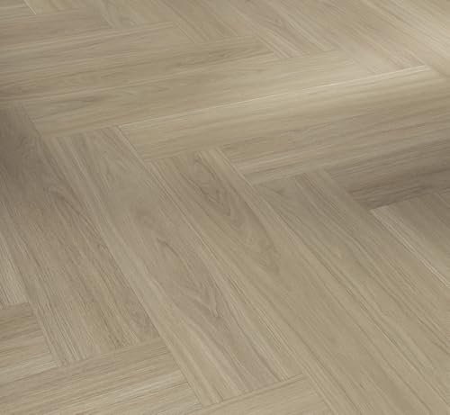 Parador Designboden Vinyl Trendtime 3 Eiche Oxford geschliffen Seidenmatte Struktur Fischgrät 4-seitige Fase