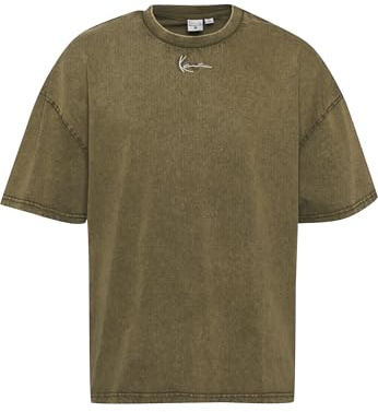Karl Kani Herren KM234-057-1 KK Small Signature Heavy Jersey Washed Boxy Tee