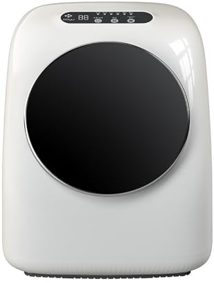 Mini machine à laver automatique, lave-linge 2 L avec essoreuse, petite machine à laver portable compacte avec écran tactile, corps intérieur en acier inoxydable, 7 modes de lavage et d'entretien