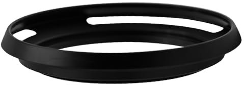 Toileum Parasol de lente hueco de 82 mm, parasol curvado ventilado de 82 mm, parasol de metal de 82 mm para parasol de lente de 82 mm de ancho (negro)