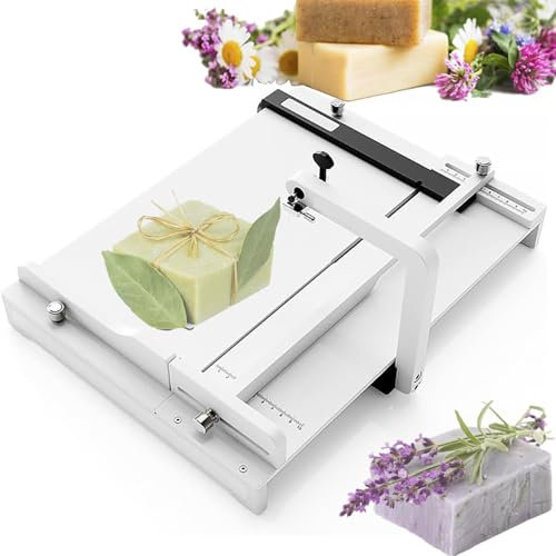Machine de coupe de savon en fil de fer fabriquée à la main, outil de coupe de savon professionnel avec échelle de taille précise, kit de coupe-savon en plaque réglable, for savon fait main, pain