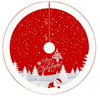 AstarFavor Coperta Rotonda per Albero di Natale, Gonna per Albero di Natale Coperta per Albero di Natale per Decorazioni Natalizie, Decorazioni per Feste di Capodanno