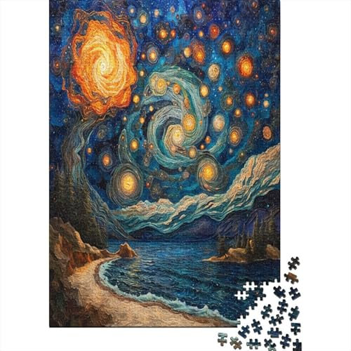 Night Sky Jigsaw Puzzles for Adults 1000 Piece for Adults Educational Game Challenge Toy 1000 Pieces Puzzles for Adults Jigsaw Puzzle 1000pcs (75x50cm)