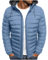 UHouse Winterjacke Herren Daunenjacke mit Kapuze Warm Jacke Leichte Steppjacke Winter Jacken Bequeme Kapuzenjacke Casual Puffer Jacket Basic Übergangsjacke Baumwolle Softshelljacke Hellblau L