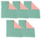 Saugfähige Korallen, 5 Stück, Spüllappen, Wischtuch, Spültuch, Zuhause, Küche, saubere Reinigungsmittel Weiche Baumwolltücher Putzen (Mint Green, A)